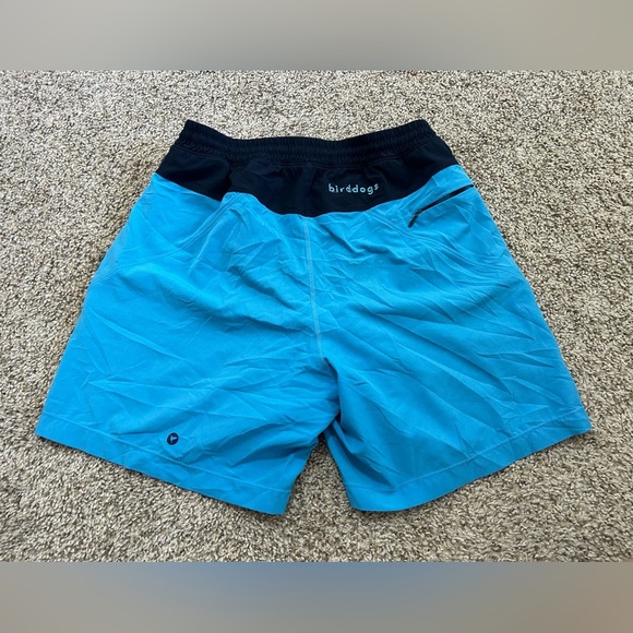 Birddogs Blue Black Athletic Gym Shorts Spandex Men's Drawstring Navy Lined Sz M - Picture 3 of 10